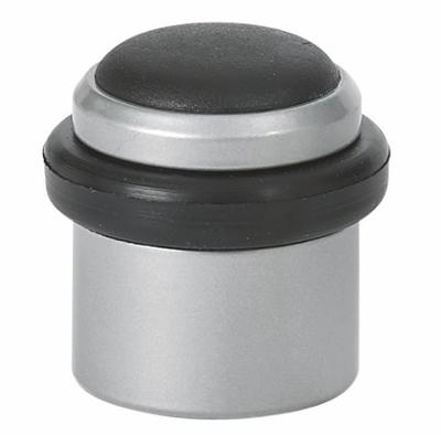 Butoir de porte Junior en aluminium argenté de 36 mm, à fixer au sol