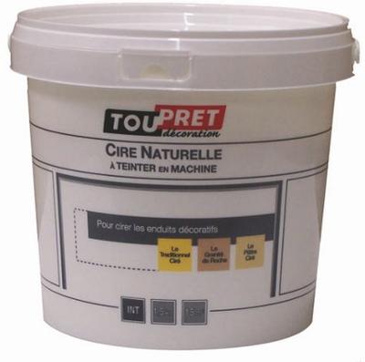 Cire Naturelle à Teinter 1.5 kg pour enduit décoratif mural, offrant une finition protectrice satinée