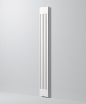 Pilastre décoratif Arstyl PP1 de 22m en polyuréthane blanc pour embellissement mural intérieur