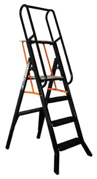 Escabeau en aluminium 3 marches avec plateforme antidérapante