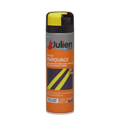 Aérosol de peinture de marquage jaune fluo de 500 ml pour signalisation au sol