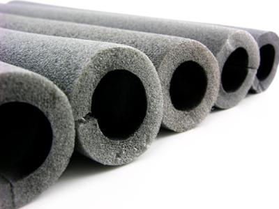 Manchon d'isolation thermique en polyéthylène gris pour tuyaux, diamètre 9 mm, longueur 1 mètre