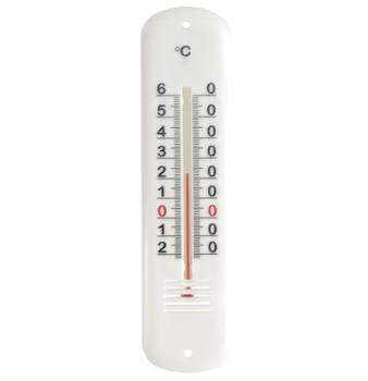 Thermomètre mural en plastique blanc de 19 cm pour intérieur