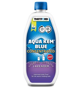 Liquéfiant WC chimique Aqua Kem Blue Lavande Concentré 780 ml en flacon bleu