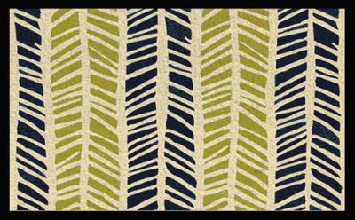 Tapis coco rectangulaire imprimé Idée Végétale 40 x 60 cm pour l'entrée