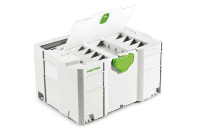 Systainer T-LOC SYS 2 TL DF, coffret de rangement gris et empilable pour accessoires d'outillage