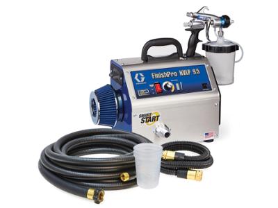 Pulvérisateur à peinture HVLP 9.5 Pro Contractor, pistolet ergonomique avec godet pour application professionnelle