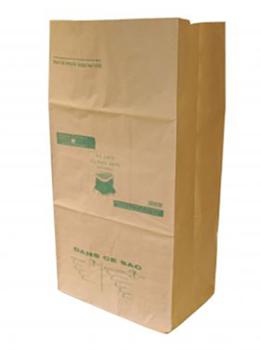 Lot de 5 sacs en papier kraft biodégradable pour la collecte des déchets verts du jardin