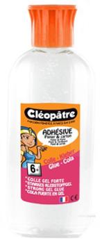 Colle forte Cléopâtre adhésive transparente séchage rapide en flacon de 100 g pour loisirs créatifs