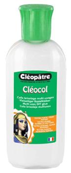 Colle blanche Cléopâtre Cléo'colle en flacon de 100g avec embout de précision pour les loisirs créatifs.