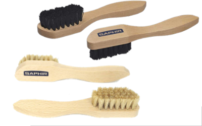Brosse étaleur pour cuir de 16 cm à poils doux