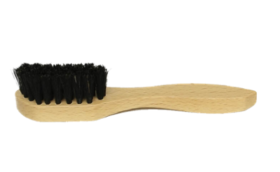Brosse décrottoire de 15 cm en bois pour nettoyer les chaussures et articles en cuir