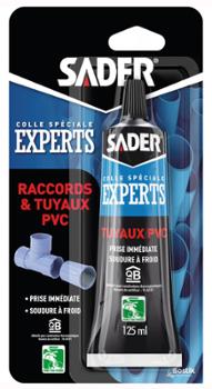 Colle spécifique PVC pour raccords et tuyaux, format 55 ml, assurant un assemblage étanche et durable.