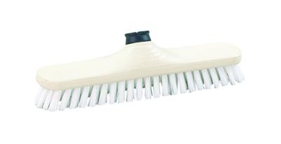 Brosse de ménage Lave-Pont en nylon de 29 cm avec poils résistants, idéale pour sols extérieurs.