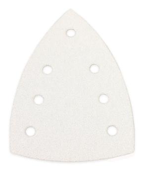 Feuille abrasive triangulaire Autoclean LR590 PF13, dimensions 100x150 mm, 7 trous pour aspiration, boîte de 50