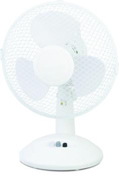 Ventilateur de table blanc compact 21W Ø23cm