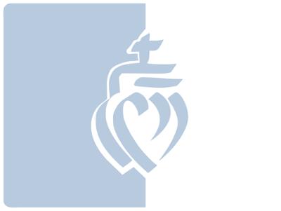 Set de table rectangulaire 40x30 cm bleu clair motif Région Coeur Vendéen