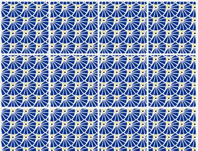 Carrelage adhésif 3D Manon bleu à effet relief pour revêtement mural