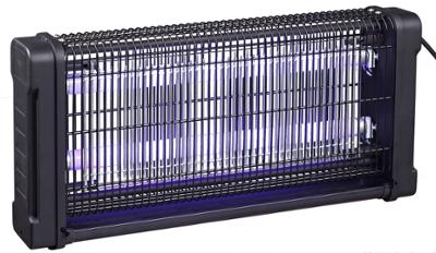 Destructeur d'insectes électrique 2100-2500V avec deux lampes UV 15W, idéal pour jardin et extérieur.