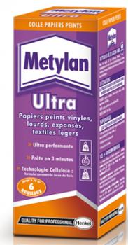 Colle Papier Peint Metylan Ultra 200 g en poudre pour fixation murale