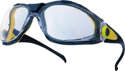 Lunettes de sécurité Monobloc Polycarbonate Incolore pour le bricolage, légères et résistantes aux chocs