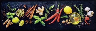 Tapis de sol décoratif Entry Spice 50 x 150 cm pour entrée ou couloir, aux couleurs chaudes