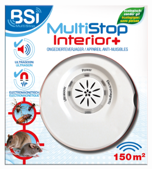 Appareil répulsif électronique MultiStop Intérior+ contre rongeurs et insectes