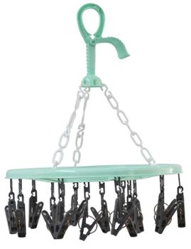 Tourniquet de séchage rond Ø33 cm avec 16 pinces pour petits linges