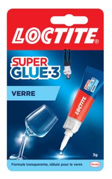 Tube de colle transparente Superglue-3 Spécial Verre de 3g pour réparation rapide et invisible