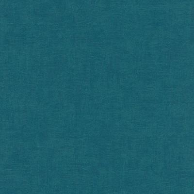 Papier peint vinyle grainé sur intissé uni béton mat turquoise, facile à poser et résistant