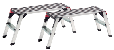 Banc Multi-Usage Cobra, lot de 2, tréteaux de travail robustes et pliables pour chantier ou atelier