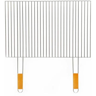 Grille simple rectangulaire en acier inoxydable pour barbecue 60 x 40 cm