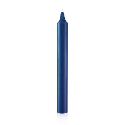Bougie cylindrique teintée masse bleu marine Ø21x200mm