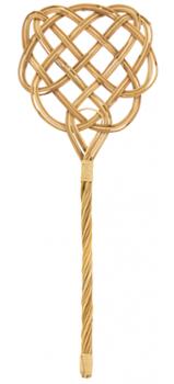 Battoir à Tapis en Rotin naturel de 70 cm pour dépoussiérer les tapis et paillassons