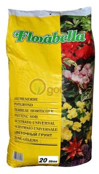 Terreau horticole Florabella en sac de 20 litres pour plantes et jardin
