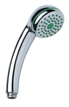 Douchette chromée Helios 1 jet pour douche, finition brillante et design moderne