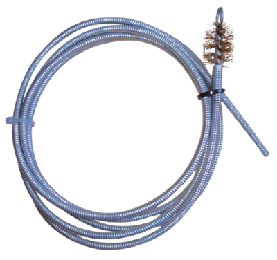 Furet flexible déboucheur avec brosse de 2 mètres pour nettoyer et débloquer les canalisations