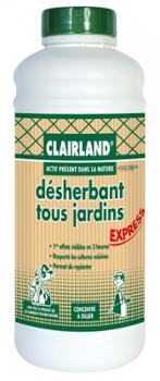 Désherbant Tous Jardins Concentré Clairland 910 ml pour jardinage