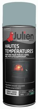 Aérosol de peinture haute température 600°C aluminium satiné 400 ml