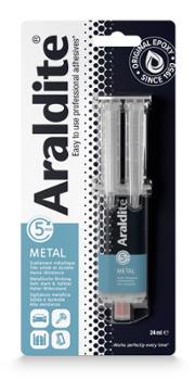 Seringue de Colle Métal époxy bi-composants 24 ml pour assemblage haute résistance