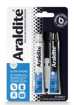 Colle époxy standard bi-composant en tubes 2 x 15 ml pour assemblage