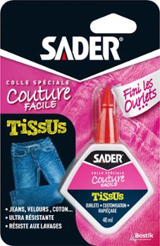 Colle tissus Couture Facile 40 ml sans aiguille