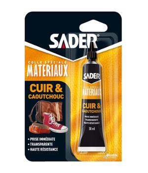 Colle Cuir et Caoutchouc 30 ml en tube, pour assemblages et réparations spécifiques