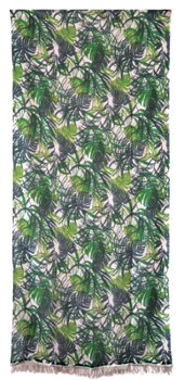 Rideau moustiquaire Avignon Jungle 140 x 225 cm avec motifs tropicaux pour porte