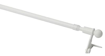 Tringle sans perçage PRESSFIX blanche extensible 30-50 cm pour rideaux
