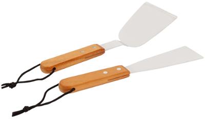 Accessoires Spécial Plancha Grattoir et Spatule en acier inoxydable pour nettoyage et cuisson barbecue