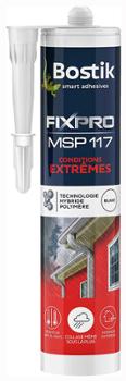 Mastic colle FIXPRO MSP 117 blanc 290 ml étanche pour conditions extrêmes