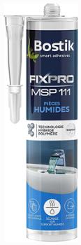 Mastic Colle FIXPRO MSP111 pour Pièces Humides en cartouche de 290 ml
