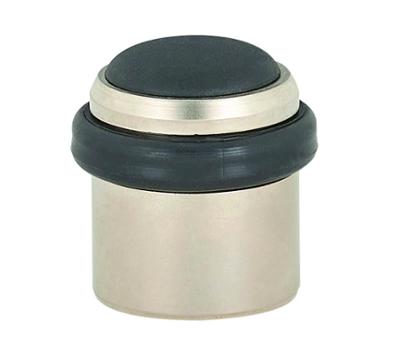 Butoir de porte Junior en aluminium titane hauteur 36mm pour fixation au sol