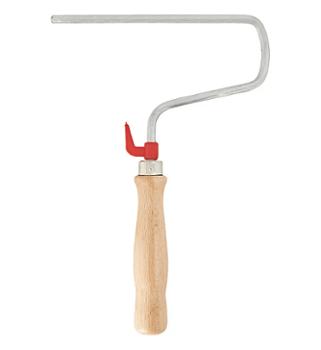 Monture Pro robuste pour rouleau à peinture 180mm, avec manche en bois ergonomique